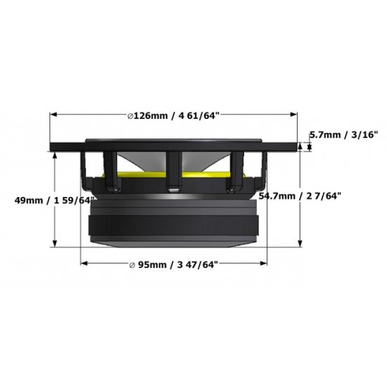 CSS VWR126X Wide Range Midwoofer