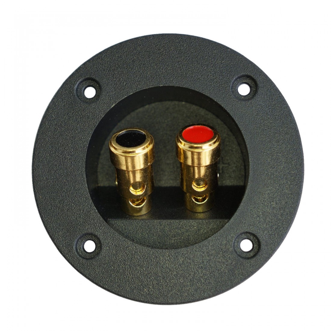 Round 75mm Gold Plated Push Post Terminal - rpp75