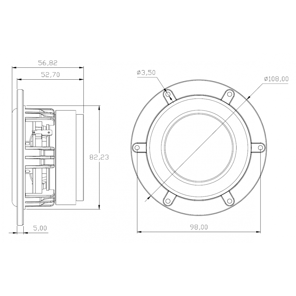 Tectonic TEBM65C20F-8 BMR Full Range Driver - TEBM65C20F-8